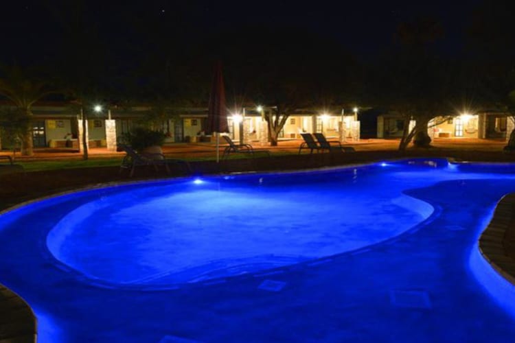 pool at night